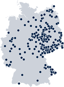 Standorte aller Immobilien der Deutschen Konsum REIT-AG
